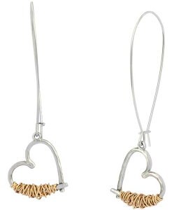���o�[�g ���[ ���[���X ���f�B�[�X �A�N�Z�T���[ �s�A�X�E�C�������O Robert Lee Morrisoho Heart Dangle Hoop Earrings Two Tone