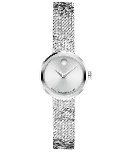 ���o�h ���f�B�[�X �A�N�Z�T���[ �r���v ���b�V�� T�V���c Movado Women's Museum Velura Quartz Analog Stainlessteel Mesh Bracelet Watch Silver �V���o�[