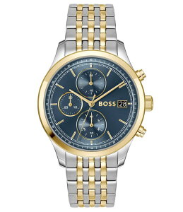 �q���[�S�{�X ���f�B�[�X �A�N�Z�T���[ �r���v T�V���c Hugo Boss Men'stratus Quartz Chronograph Two Tone Stainlessteel Bracelet Watch Two Tone
