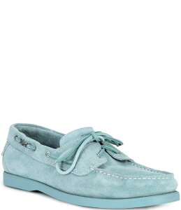 �J�[�g�W�F�C�K�[�����h�� �����Y �V���[�Y �X���b�|���E���[�t�@�[ �X�G�[�h Kurt Geiger London Men'somerville Suede Boat Shoe Loafers Pale Blue �u���[