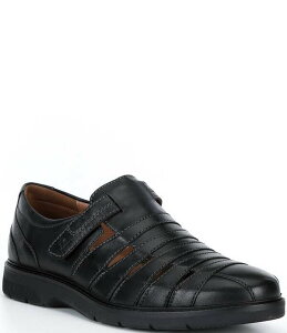 �W���Z�t�Z�C�x�� �����Y �V���[�Y �X���b�|���E���[�t�@�[ �T���_�� ���U�[ Josef Seibel Men'stuart 12 Leather Fisherman Hook-and-Loop Sandals Black �u���b�N
