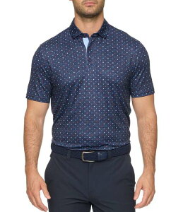 �t���b�O �A���h �A���Z�� �����Y �g�b�v�X �V���c Flag and Anthem Buxton Star MadeFlex Performance Short Sleeve Golf Polo Shirt Navy Combo �l�C�r�[
