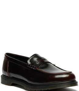 �h�N�^�[�}�[�`�� �����Y �V���[�Y �X���b�|���E���[�t�@�[ ���U�[ Dr. Martens Men's Mayfare Arcadia Rub Off Leather Penny Loafers Cherry Red ���b�h