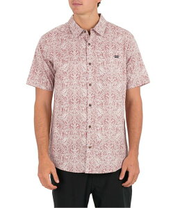 �n�[���[ �����Y �g�b�v�X �V���c �v�����g Hurley Lido Printed Short Sleeve Woven Shirt Phantom