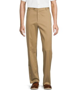 ���E���h�g�D���[�A���h���[�N �����Y �{�g���X �J�W���A���p���c �p���c Roundtree & Yorke TravelSmart Ultimate Performance Classic Fit Flat Front Non-Iron Chino Pants Khaki �J�[�L