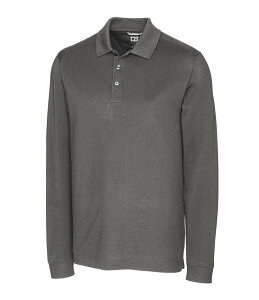 Jb^[AhobN Y gbvX Vc |Vc g[  Cutter & Buck Big & Tall Advantage Tri-Blend Pique Performance Stretch Long-Sleeve Polo Shirt Elemental Grey O[