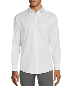 �����m �����Y �g�b�v�X �V���c �X�����t�B�b�g �g�[�� Murano Big & Tall Wardrobe Essentials Slim Fit Solid Stretch Twill Long Sleeve Woven Shirt White �z���C�g