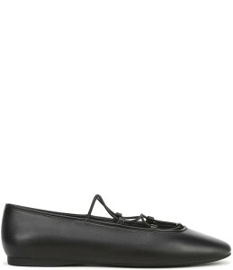 �t�����R�T���g ���f�B�[�X �V���[�Y �p���v�X ���U�[ Franco Sarto Delira Leather Crossover Stretch Band Ballet Flats Black �u���b�N