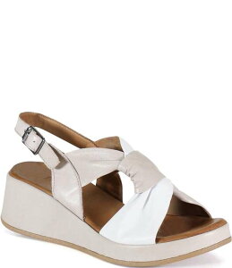 �f�B�o�g�D���[ ���f�B�[�X �V���[�Y �T���_�� �v���b�g�t�H�[�� ���U�[ Diba True Kala Flower Leather Knotted Platform Wedge Sandals White/Silver �z���C�g