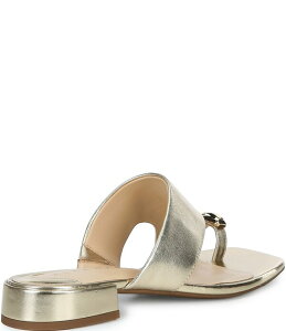 �A���b�N�X�}���[ ���f�B�[�X �V���[�Y �T���_�� ���U�[ Alex Marie Nancy Leather Ornamented Toe Loop Sandalsoft Gold �S�[���h