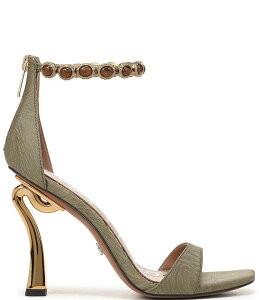 �T���G�f���}�� ���f�B�[�X �V���[�Y �T���_�� �A���N�� Sam Edelman Lyra Embellished Ankle Strap Dressandals Light Olive �I���[�u