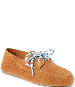 �}�`�X ���f�B�[�X �V���[�Y �p���v�X�G�[�h ���[�X Matisse Petra Suede Lace Up Convertible Boat Shoes Flatsaddle