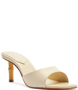 �V���b�c ���f�B�[�X �V���[�Y �T���_�� ���U�[ Schutz Leena Bamboo Leather Dresslide Sandals Egg Shell