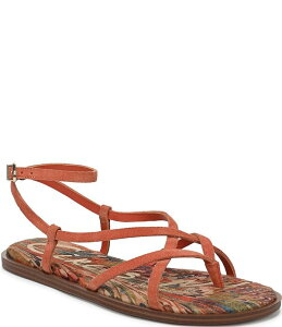 �T���G�f���}�� ���f�B�[�X �V���[�Y �T���_�� �X�G�[�h �A���N�� Circus NY by Sam Edelman Dakota Suede Ankle Strap Thong Sandalsunbaked Orange �I�����W