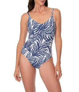 �W�����g�[�� ���f�B�[�X �g�b�v�X �����s�[�X V�l�b�N Jantzen Wild Lush Sue Twisted Back V-Neck One Piece Swimsuit Pantheon Blue �u���[