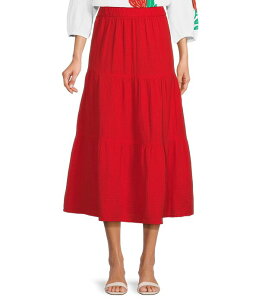 �C���x�X�g�����c ���f�B�[�X �{�g���X�J�[�g �}�L�V Investments Pull-On Coordinating Maxi Skirt Fiery Red ���b�h