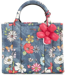 �A���h ���f�B�[�X �o�b�O �t�����[�� �f�j�� �t�����[ ALDO Floral Bloom Denim Satchel Bag Other Blue �u���[
