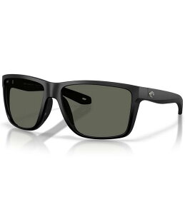 �R�X�^ ���f�B�[�X �A�N�Z�T���[ �T���O���X�E�A�C�E�F�A Costa Del Mar Men's Broadbill II XL 9135 62mm Polarized Rectangle Sunglasses Matte Black/Grey �u���b�N