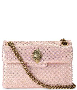 �J�[�g�W�F�C�K�[�����h�� ���f�B�[�X �o�b�O �~�j Kurt Geiger London Fabric Embellished Crystal Mini Kensington Crossbody Bag Pale Pink �s���N