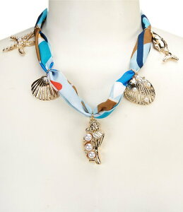 �i�^�[�V�� �A�N�Z�T���[ ���f�B�[�X �l�b�N���X�E�`���[�J�[ ���[�X Natashaccessoriesea Life Scarf Collar Necklace Multi �}���`�J���[