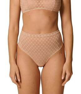�V���[�k�y���[�� ���f�B�[�X �A���_�[�E�F�A �p���c ���[�X �n�C�E�G�X�g Simone Perele Plume Geo Lace Low Control High-Waisted Shaper Thong Peau Rose