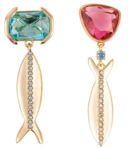 �~�O�m���K�[���B�K�� ���f�B�[�X �A�N�Z�T���[ �s�A�X�E�C�������O Mignonne Gavigan Paula Fish Mismatch Drop Earrings Gold/Multi �S�[���h