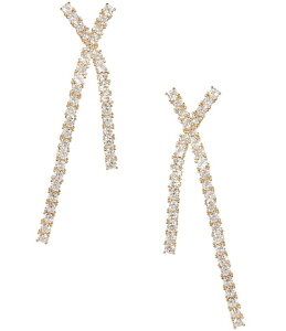 �Z�U���k ���f�B�[�X �A�N�Z�T���[ �s�A�X�E�C�������O Cezanne Crystal CZ Stone X Drop Earrings Gold/CZ �S�[���h