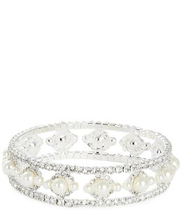 �Z�U���k ���f�B�[�X �A�N�Z�T���[ �u���X���b�g�E�o���O���E�A���N���b�g Cezanne Pearl Halostretch Bracelet Multi �}���`�J���[