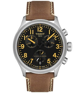 �e�B�\�b�g ���f�B�[�X �A�N�Z�T���[ �r���v ���U�[ Tissot Men's Chrono L Sport Collection Quartz Chrongraph Croco Leather Strap Watch Brown/Black �u���b�N