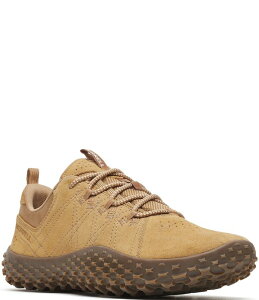 ������ �����Y �V���[�Y �X�j�[�J�[ �X�G�[�h ���U�[ Merrell Men's Wrapt Pig Suede Leather Sneakers Tobacco