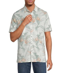 �g�b�~�[�o�n�} �����Y �g�b�v�X �V���c Tommy Bahama Costa Wave Festa Frondshort Sleeve Woven Shirt White �z���C�g