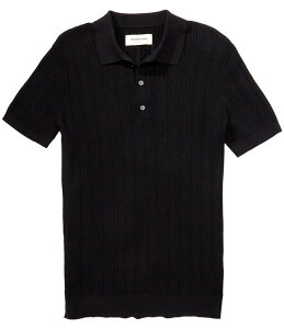 �m�[�}���u�����h �����Y �g�b�v�X �V���c The Normal Brand Robles Textured Short Sleeve Polo Shirt Black �u���b�N