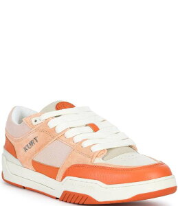 �J�[�g�W�F�C�K�[�����h�� �����Y �V���[�Y �X�j�[�J�[ �J���[�u���b�N ���U�[ Kurt Geiger London Men's Hatton Leather Colorblock Sneakers Light/Pastel Orange �I�����W