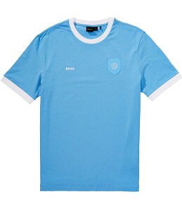 �q���[�S�{�X �����Y �g�b�v�X �V���c Hugo Boss Lux WC 2026 Short Sleeve T-Shirt Light Blue �u���[