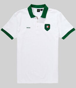 �q���[�S�{�X �����Y �g�b�v�X �V���c Hugo Boss Paddy WC 2026 Short Sleeve Polo Shirt Open White �z���C�g