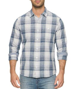 �t���b�O �A���h �A���Z�� �����Y �g�b�v�X �V���c Flag and Anthem Long Sleeve Turlock Slub Shirt Navy/White combo �z���C�g