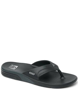 ���[�t �����Y �V���[�Y �T���_�� Reef Men's Fanning H2O EVA Water-Friendly Flip Flops Black/Silver �u���b�N