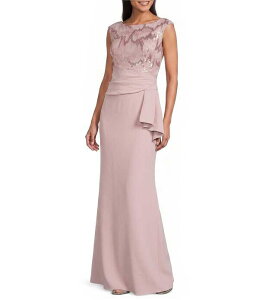 ���{ ���f�B�[�X �g�b�v�X �����s�[�X �L���b�v Le Bos Boat Neck Cap Sleeve Fit and Flare Long Dress Blush �u���b�V��