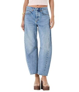 ���[���Y ���f�B�[�X �{�g���X �f�j���p���c ���C�h���b�O �W�[���Y Rolla's Arc Barrel Mid-Rise Wide Leg Denim Jeans Bowery Vintage �f�j��