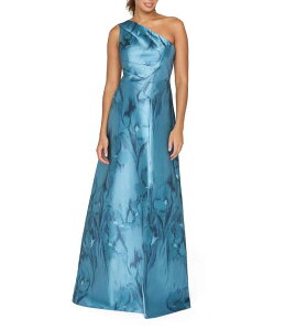 �P�C �A���W���[ ���f�B�[�X �g�b�v�X �����s�[�X A ���C�� Kay Unger One Shoulder Mikado A-Line Gown Spring Aqua �A�N�A