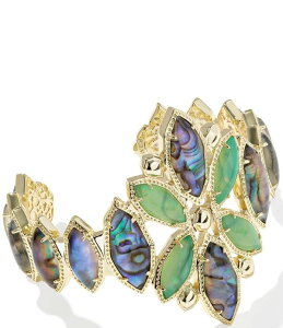 �P���h���X�R�b�g ���f�B�[�X �A�N�Z�T���[ �u���X���b�g�E�o���O���E�A���N���b�g Kendra Scott Ophelia Statement Cuff Bracelet Gold Abalone Mix �S�[���h