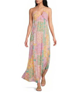 �r���{�� ���f�B�[�X �g�b�v�X �����s�[�X �v�����g �m�[�X���[�u �}�L�V Billabong One Day Sleeveless Printed Maxi Dress Vintage Violet �o�C�I���b�g