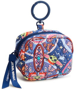 �x���u���b�h���[ ���f�B�[�X �A�N�Z�T���[ ���z Vera Bradley x Mandalorian Grogu Medallion Zip Earbud Bag Charm Grogu Medallion