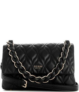 �Q�X ���f�B�[�X �o�b�O �}�L�V Guess Maxine Flap Shoulder Bag Black �u���b�N