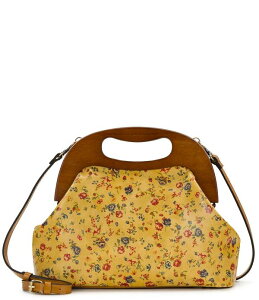�p�g���V�A�i�V�� ���f�B�[�X �o�b�O �t�����[�� �t�����[ Patricia Nash Sandrine Floral Wooden Frame Clutch Fleur De Jardin