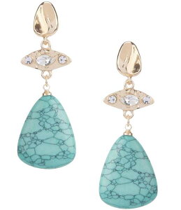 �A���i&�A���@ ���f�B�[�X �A�N�Z�T���[ �s�A�X�E�C�������O Anna & Ava Turquoise Stone and Pave Drop Earrings Turquoise �^�[�R�C�Y