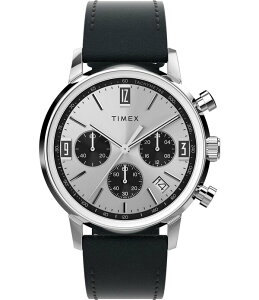 �^�C���b�N�X ���f�B�[�X �A�N�Z�T���[ �r���v ���U�[ Timex Men's Marlin Quartz Chronograph Leather Strap Watch Black �u���b�N