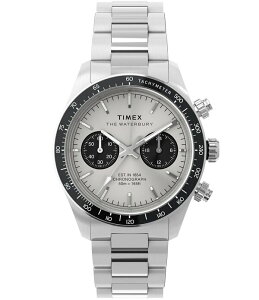 �^�C���b�N�X ���f�B�[�X �A�N�Z�T���[ �r���v T�V���c Timex Men's Waterbury Heritage Quartz Chronograph Stainlessteel Bracelet Watch Silver �V���o�[