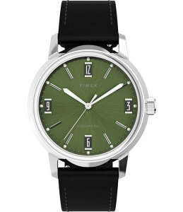 �^�C���b�N�X ���f�B�[�X �A�N�Z�T���[ �r���v ���U�[ Timex Men's Marlin Automatic Leather Strap Watch Black �u���b�N