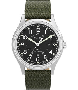 �^�C���b�N�X ���f�B�[�X �A�N�Z�T���[ �r���v Timex Men's MK1 Automatic Fabric Strap Watch Green �O���[��
